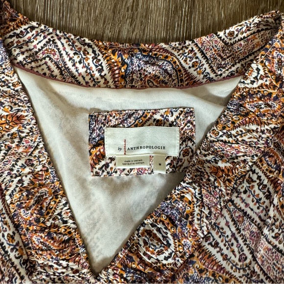 Anthropologie Sabia Flounced Tunic Dress M - Picture 6 of 8